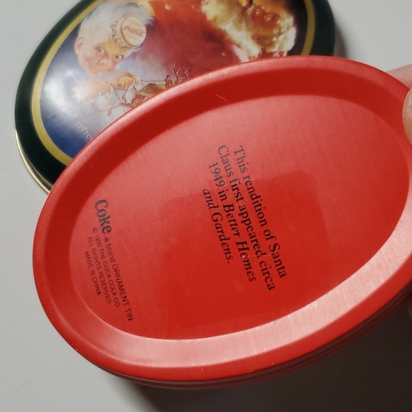 Vintage Coca Cola Decorative Tin Mini Ornament Retro Red Soda Classic Decor - Picture 8 of 11